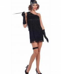 Forum Novelties 1920s Black Diamond Dazzle Flapper Costume For Adults Shop All Adult Costumes