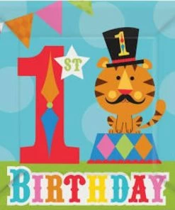 Disguise 1st Birthday Paper Plates - 8 Pack