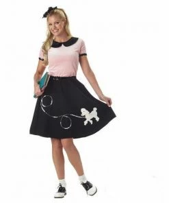 California Costume Collections 50s Hop With Poodle Skirt Costume For Adults