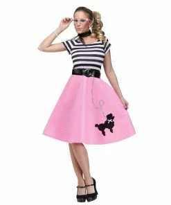 Fun World 50s Poodle Dress Costume For Adults Womens