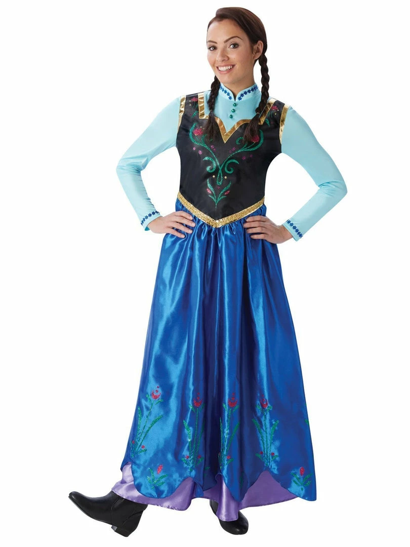 Rubie's Anna Deluxe Costume For Adults - Disney Frozen Womens