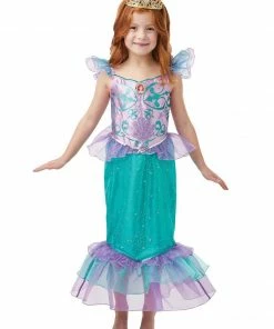 Rubie's Ariel Glitter & Sparkle Costume For Kids - Disney The Little Mermaid