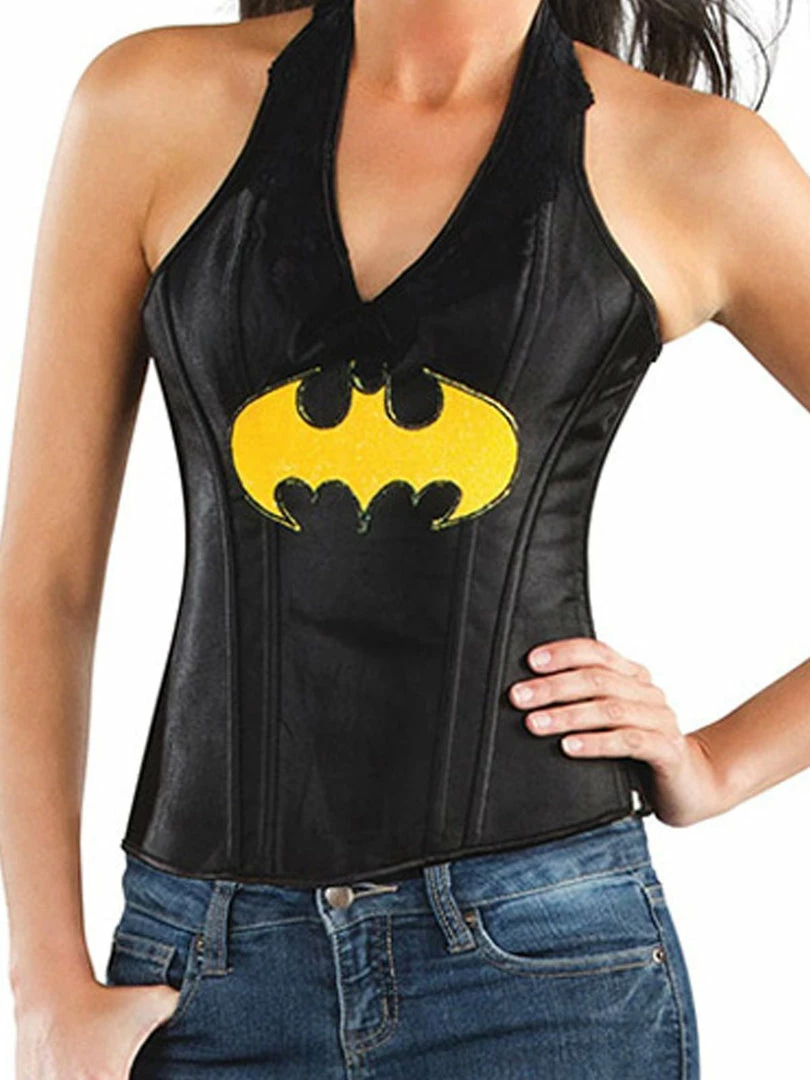 Rubie's Batgirl Leather-Look Halter Top For Adults - Warner Bros DC Comics