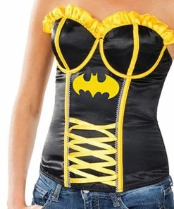 Rubie's Womens Batgirl Ribbon Detail Corset For Adults - Warner Bros DC Comics