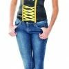 Rubie's Womens Batgirl Ribbon Detail Corset For Adults - Warner Bros DC Comics
