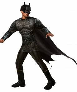 Rubie's Mens Batman Deluxe Costume For Adults - Warner Bros The Batman