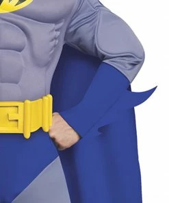 Rubie's Batman Deluxe Muscle Chest Costume For Adults - Warner Bros Batman: Brave And Bold Mens