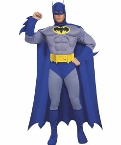 Rubie's Batman Deluxe Muscle Chest Costume For Adults - Warner Bros Batman: Brave And Bold Mens