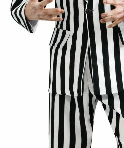 Rubie's Mens Beetlejuice Collector's Edition Costume For Adults - Warner Bros Beetlejuice
