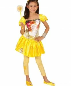 Rubie's Girls Belle Footless Tights For Kids - Disney Beauty And The Beast