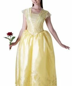 Rubie's Womens Belle Live Action Deluxe Costume For Adults - Disney Beauty And The Beast