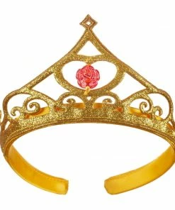 Rubie's Belle Ultimate Princess Wand & Tiara Accessory Bundle For Kids - Disney Beauty And The Beast Girls