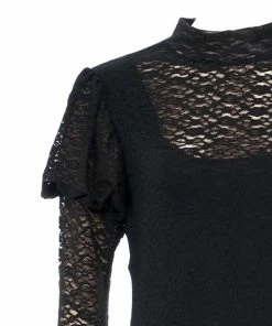 Rubie's Womens Black Lace Blackout Bodysuit For Adults