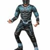Rubie's Boys Black Panther Deluxe Costume For Kids - Marvel Black Panther