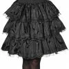 Rubie's Womens Black Ruffle Adult Skirt