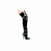 Ellie Shoes Inc Legwear Black Thigh High Patent Boot For Adults
