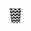 Amscan Black And White Chevron 9oz Cups