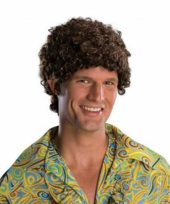 Rubie's Brunette Tight-Curl Afro Adult Wig