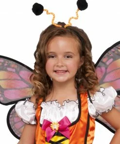 Rubie's Girls Butterfly Glittery Orange Costume For Kids