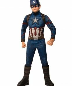 Rubie's Captain America Deluxe Costume For Kids & Tweens - Marvel Avengers: Endgame