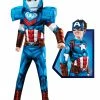 Rubie's Boys Captain America Mechstrike Deluxe Costume For Kids - Marvel Avengers Mech Strike