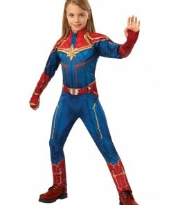 Rubie's Captain Marvel Deluxe Costume For Kids - Marvel Captain Marvel