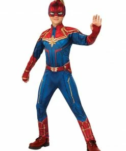 Rubie's Captain Marvel Deluxe Costume For Kids - Marvel Captain Marvel