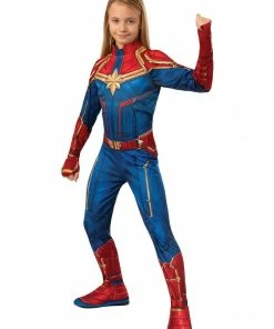 Rubie's Captain Marvel Hero Costume For Kids - Marvel Captain Marvel Girls