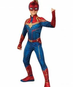 Rubie's Captain Marvel Hero Costume For Kids - Marvel Captain Marvel Girls