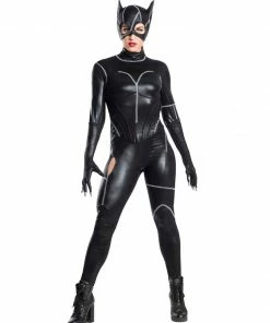 Rubie's Womens Catwoman Deluxe Costume For Adults - Warner Bros Batman Returns
