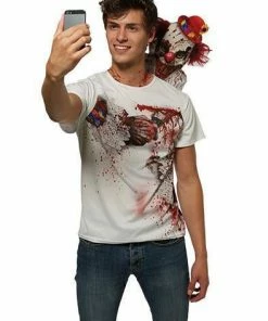 Rubie's Mens Clown Selfie Shocker Costume For Adults