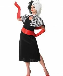 Rubie's Womens Cruella De Vil Costume For Adults - Disney 101 Dalmatians