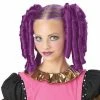 California Costume Collections Curly Magenta Hair Clips Girls