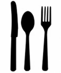 Amscan Halloween Cutlery Plastic Black 24Pk Assorted