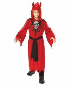 Rubie's Boys Devil Robe With Skull & Webs Costume For Kids