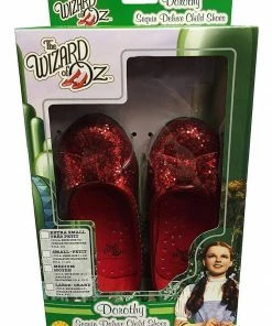 Rubie's Girls Dorothy Deluxe Sequin Shoe For Kids - Warner Bros The Wizard Of Oz