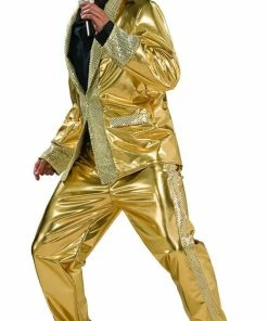 Rubie's Elvis Presley Collector's Edition Gold Suit For Adults - Elvis Presley Mens