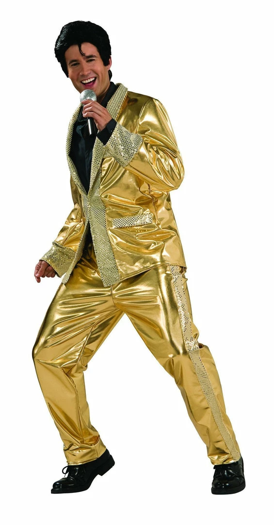 Rubie's Elvis Presley Collector's Edition Gold Suit For Adults - Elvis Presley Mens