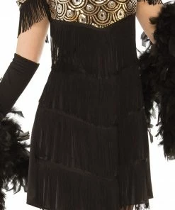 Rubie's Fabulous Flapper Black & Gold Costume For Adults