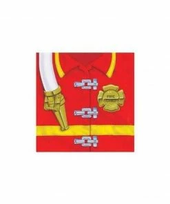 Creative Converting Letter F Costumes Firefighter Beverage Napkins - 8pk