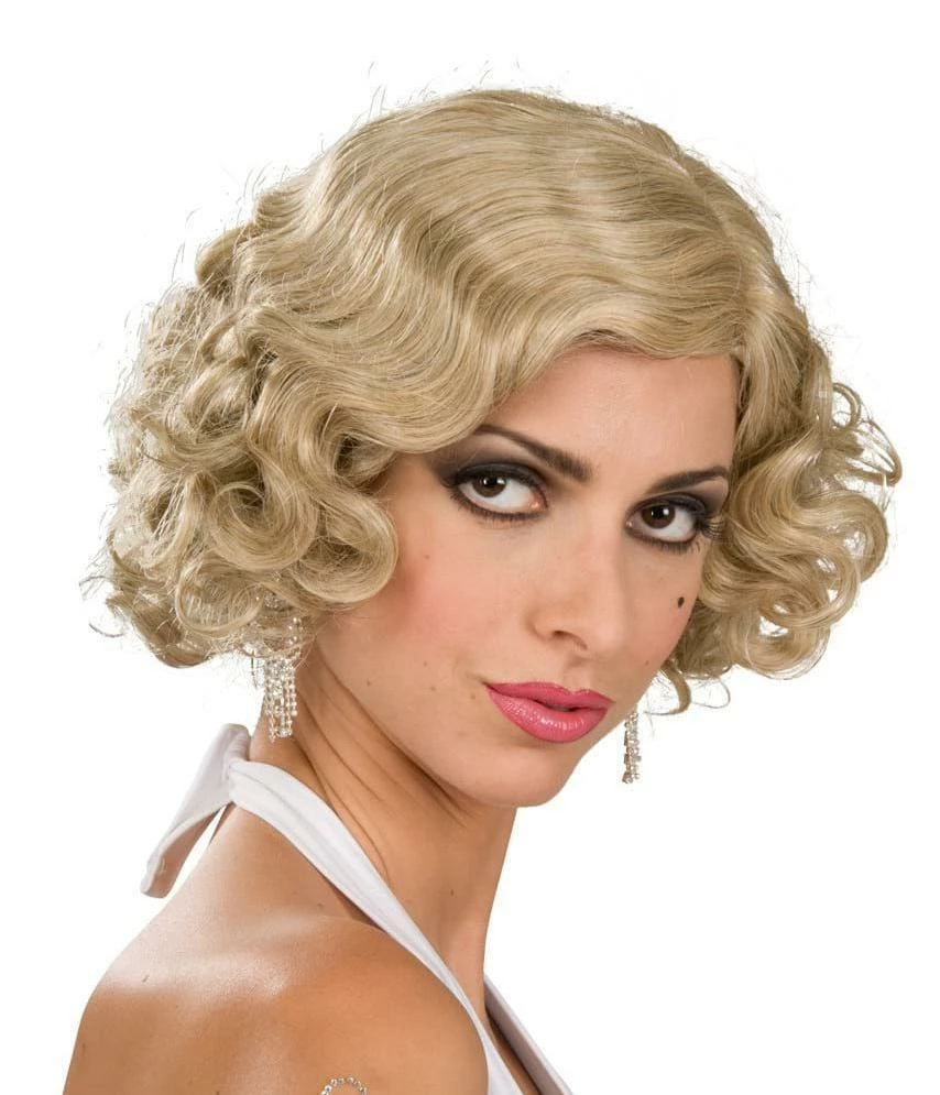 Rubie's Shop All Adult Costumes Flapper Blonde Wig For Adults