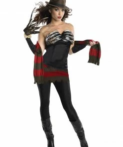 Rubie's Womens Freddy Krueger 'Never Sleep Again' Costume For Adults - Warner Bros Nightmare On Elm St