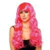 Leg Avenue Fuchsia & Pink Long Wavy Wig For Adults Womens