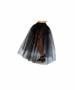 Roma Womens Full Length Black Petticoat For Adults