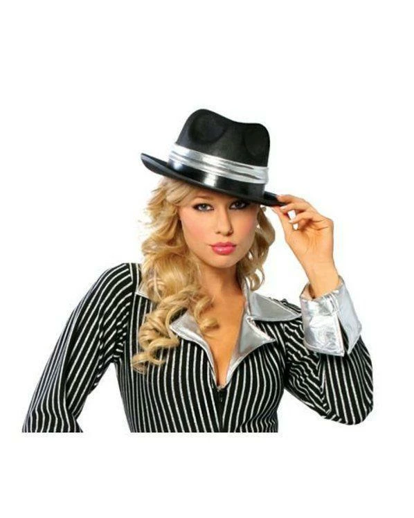 Roma Gangster Hat With Silver Trim For Adults Shop All Adult Costumes