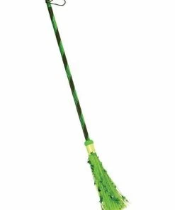 Rubie's Book Week Green Metallic Witch Broom