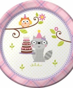 Creative Converting Letter H Costumes Happy Woodland Girl 7 Cake Plates