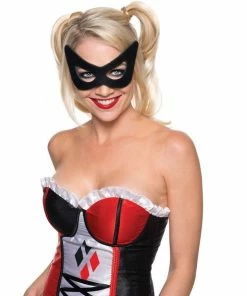 Rubie's Harley Quinn Eye Mask For Adults - Warner Bros DC Comics Womens