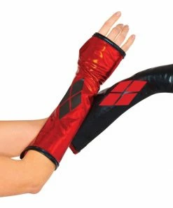 Rubie's Harley Quinn Gauntlets For Adults - Warner Bros DC Comics Womens