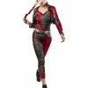 Rubie's Womens Harley Quinn Jumpsuit Costume For Adults - Warner Bros Suicide Squad 2